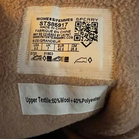 Sperry Burgundy and Tan Chunky Heel Duck Boots, size 9.5 - Picture 13 of 13